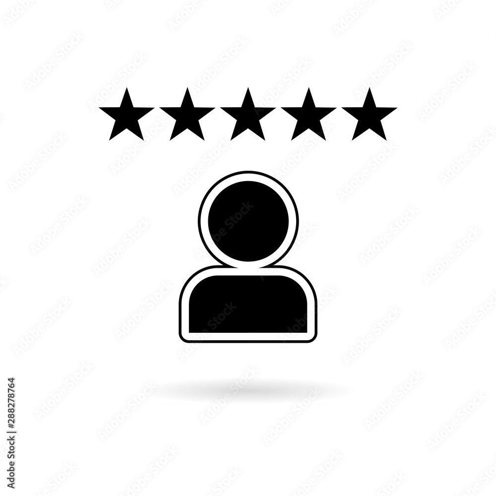 Customer reviews. Star rating. Feedback concept Customer reviews. Star rating. Feedback concept