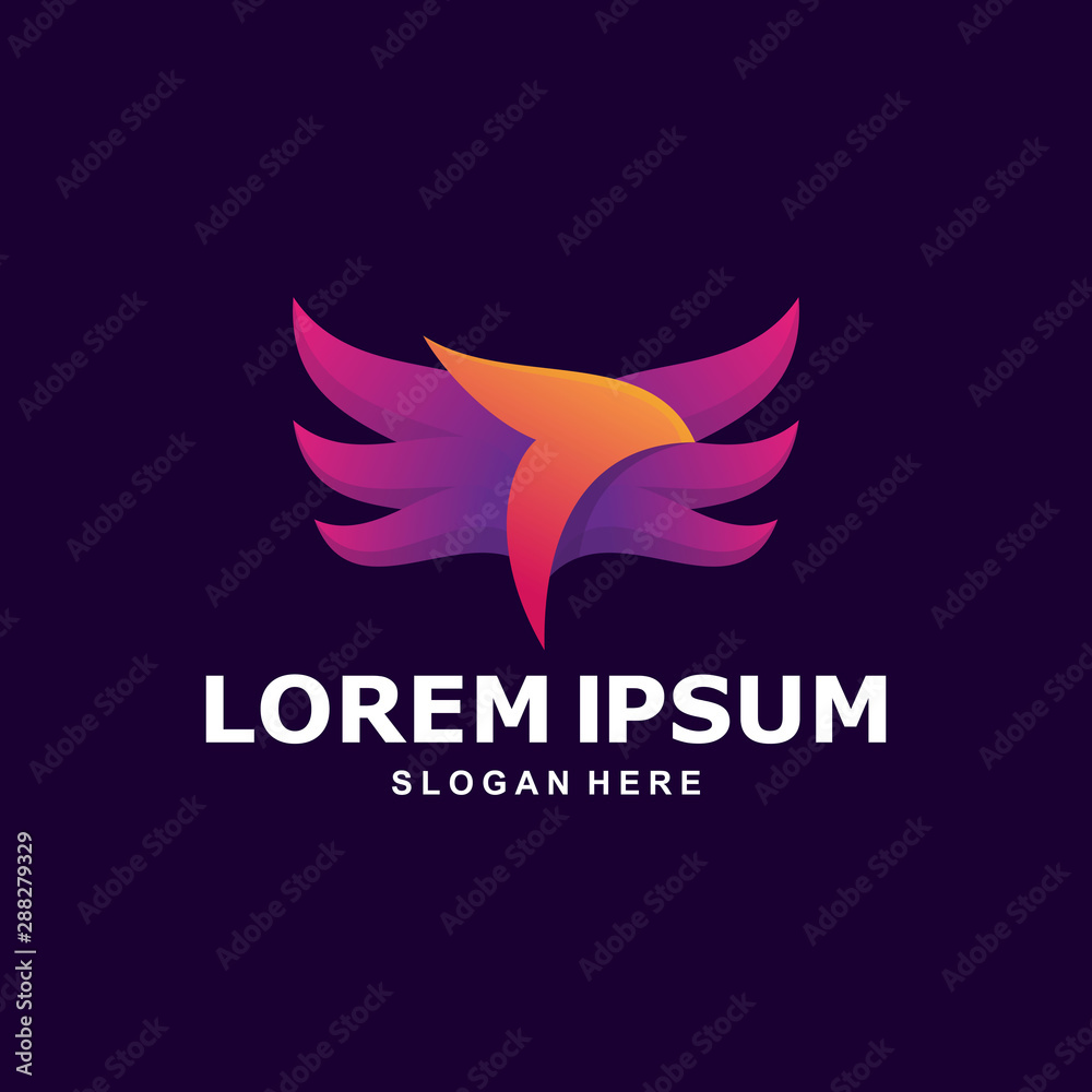 Fototapeta premium Head Eagle mascot Logo Template