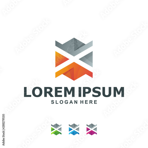 Free Download Colorful Abstract Letter X Logo Premium - GFXLoad