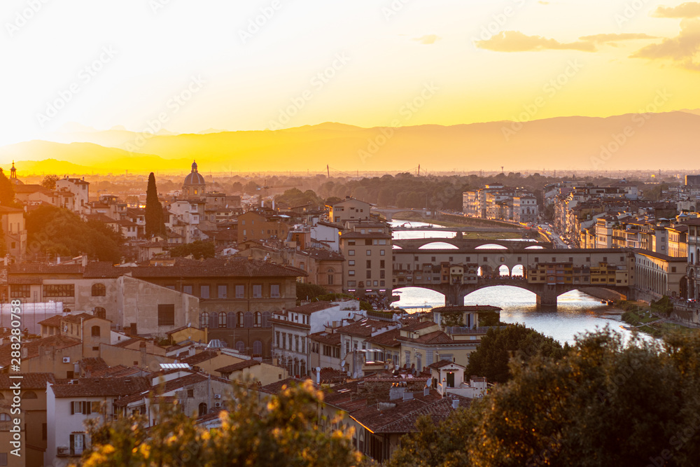 panoramic view of the city of florence italy