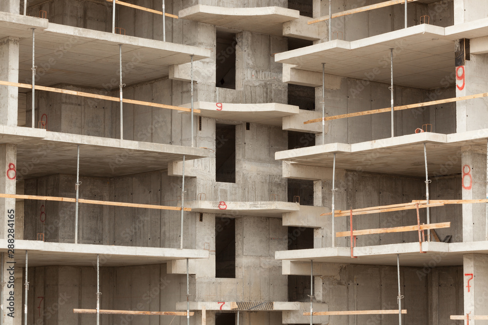 Fototapeta premium construction site of an apartment building