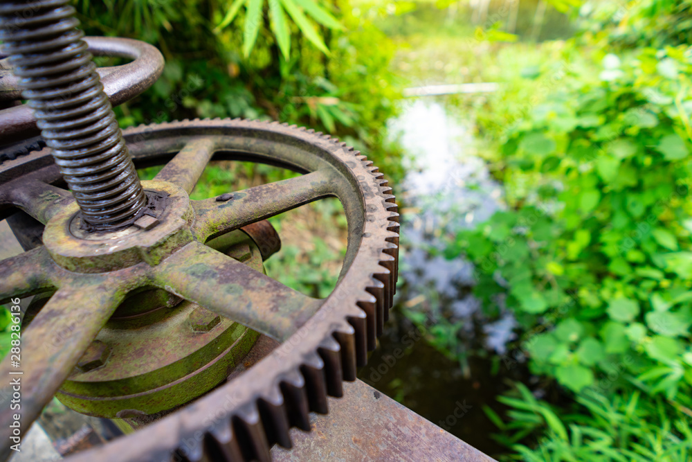 gear to manually open close the water dam gear to manually open close the water dam