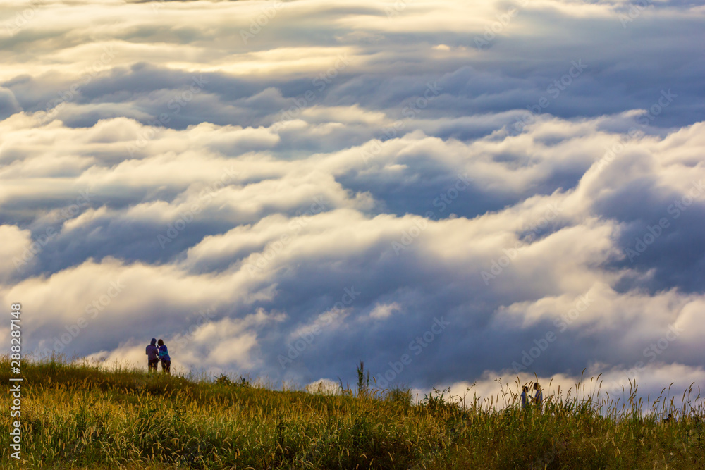 Beautiful Sunrise and mist at Phu Tubberk, Phetchabun Province, Thailand. Beautiful Sunrise and mist at Phu Tubberk, Phetchabun Province, Thailand.