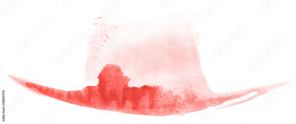 Abstract watercolor background hand-drawn on paper. Volumetric smoke elements. Red color. For design, web, card, text, decoration, surfaces. Abstract watercolor background hand-drawn on paper. Volumetric smoke elements. Red color. For design, web, card, text, decoration, surfaces.