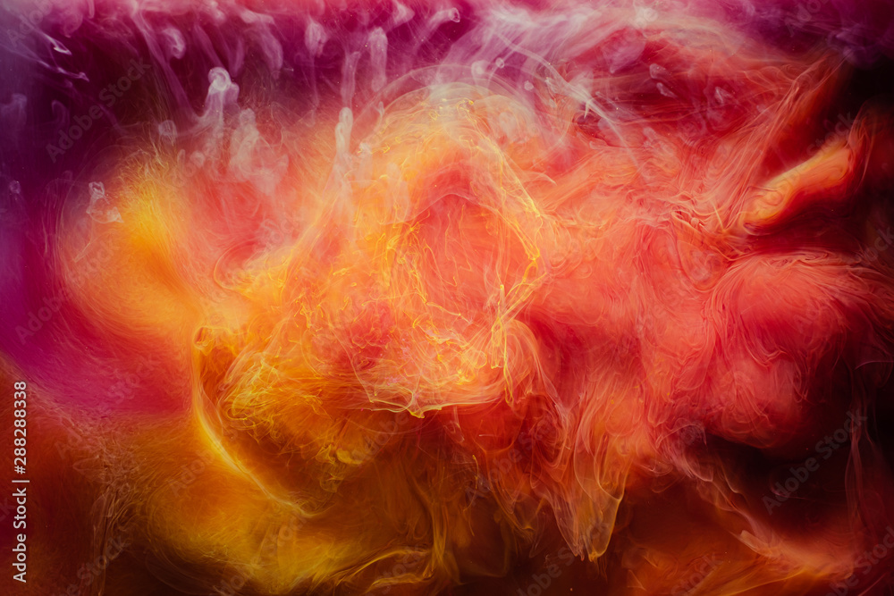 Smoke flow background. Magic poison. Yellow magenta dye blend. Smoke flow background. Magic poison. Yellow magenta dye blend.
