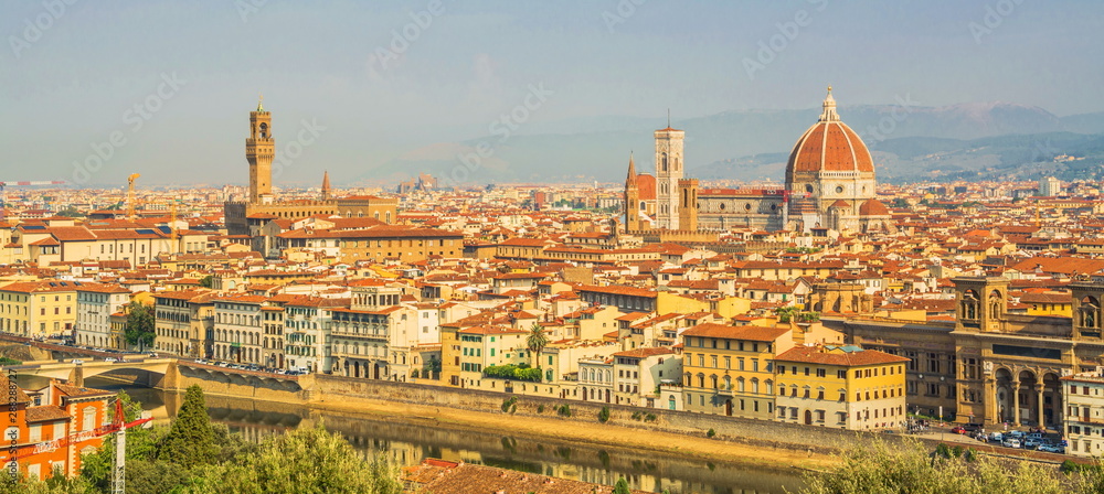 City landscape. Top view of Florence