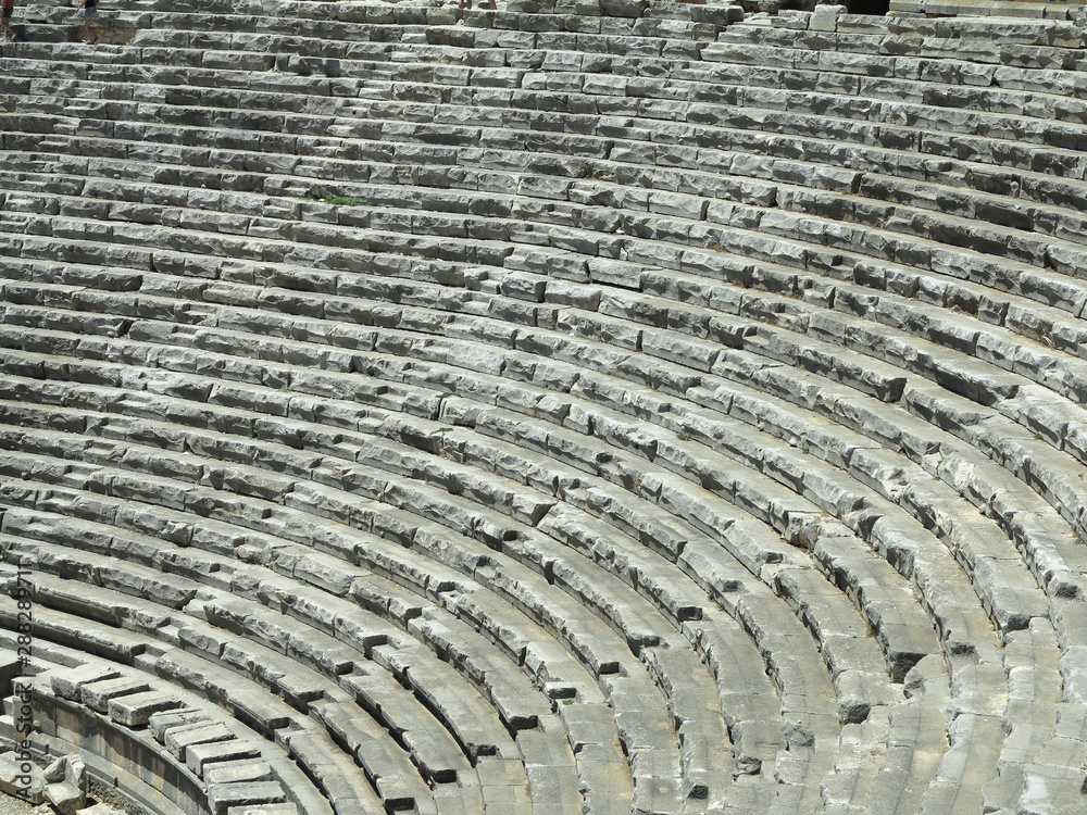 Ancient amphitheater in Myra, Turkey - archeology background Ancient amphitheater in Myra, Turkey - archeology background