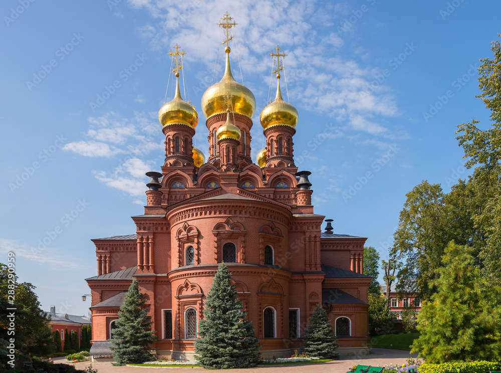 Chernigovsky cathedral  of Chernigovsky skete  is monastery  as part of Holy Trinity Sergius Lavra  in Sergiev Posad, Russia