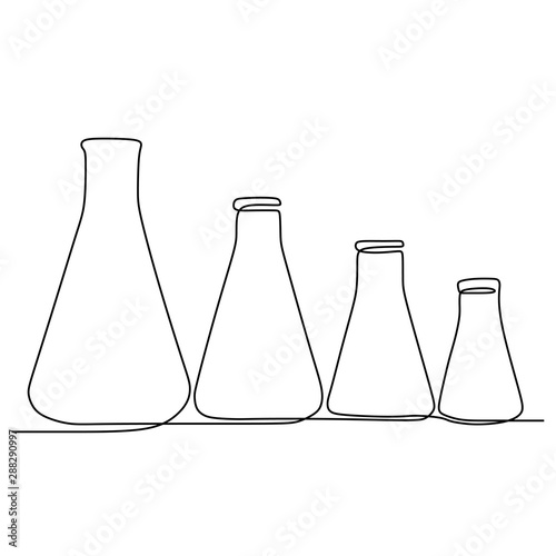 one line drawing chemical s...