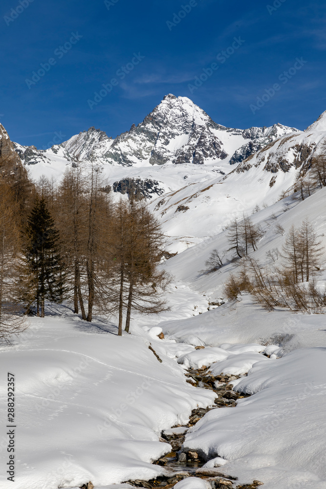 Grossglockner and Koednitz vallley in winter Grossglockner and Koednitz vallley in winter