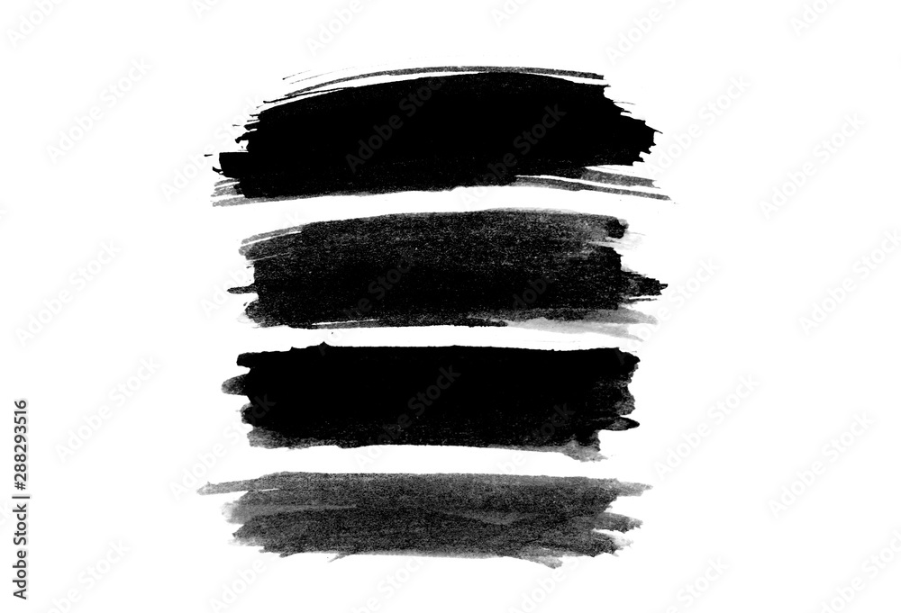 Ink splash collection.Set of black ink blots. Ink splash collection.Set of black ink blots.