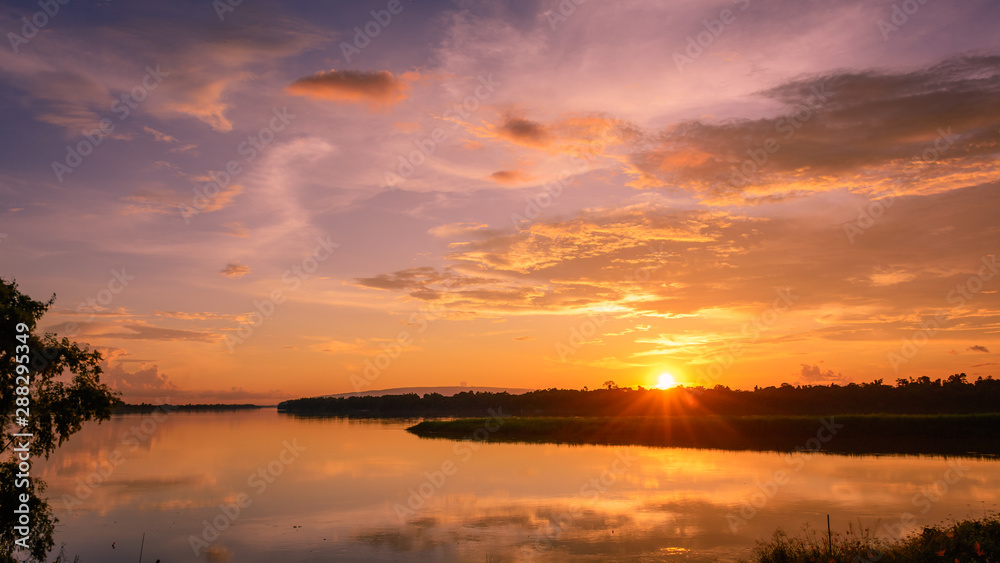 Scenic View Of Dramatic Sky During Sunset Scenic View Of Dramatic Sky During Sunset