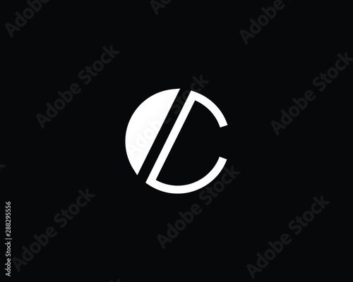 Creative and Minimalist Letter OC CO Logo Design Icon | Editable in Vector Format in Black and White Color