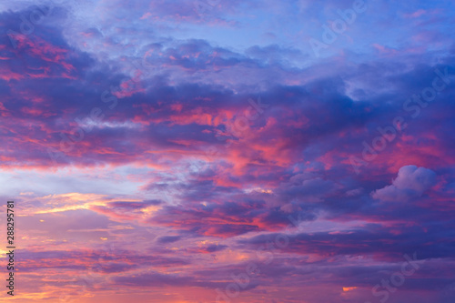 Fototapeta Naklejka Na Ścianę i Meble -  Scenic View Of Dramatic Sky During Sunset