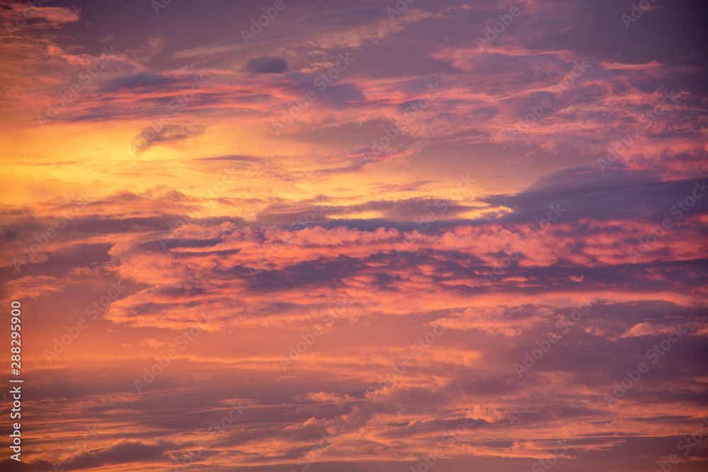 Scenic View Of Dramatic Sky During Sunset