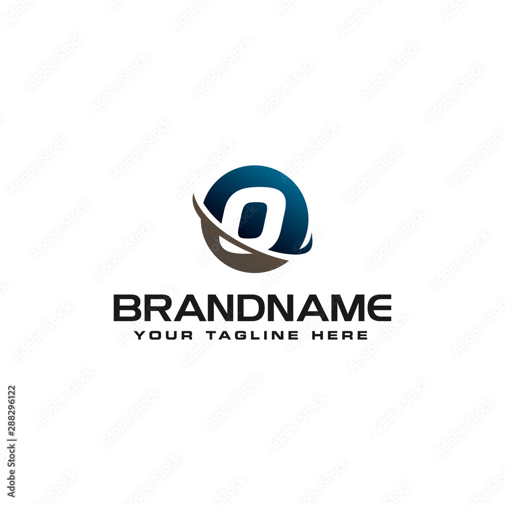 initial O technology swoosh company letter logo design vector icon template initial O technology swoosh company letter logo design vector icon template