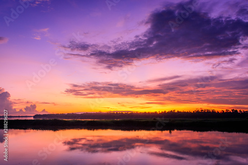 Scenic View Of Dramatic Sky During Sunset