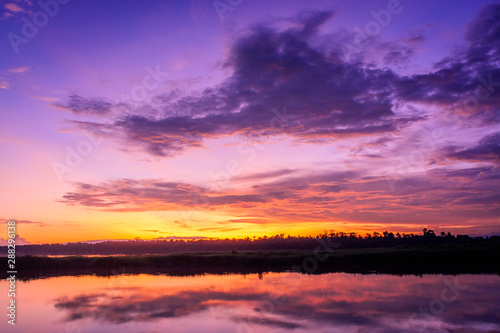Scenic View Of Dramatic Sky During Sunset