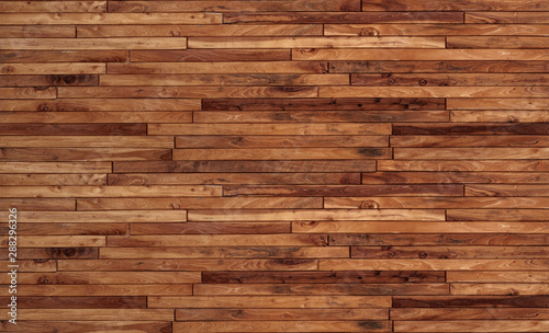 Small pieces of pine Arranged together into a beautiful wooden wall For interior decoration of buildings or floors and web backgrounds,Old wood wall texture , wooden background, brick Texture Banner 