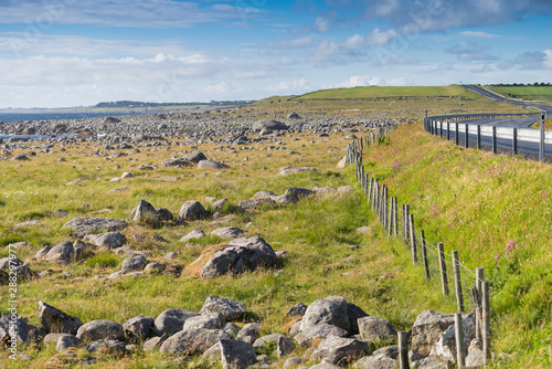 National road 44 and coastline in south Norway photo