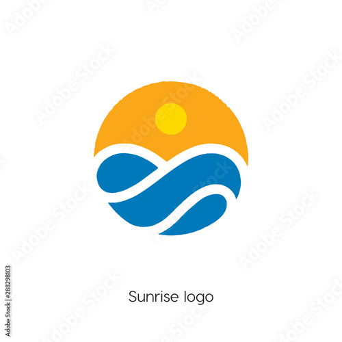 sunrise icon vector symbol
