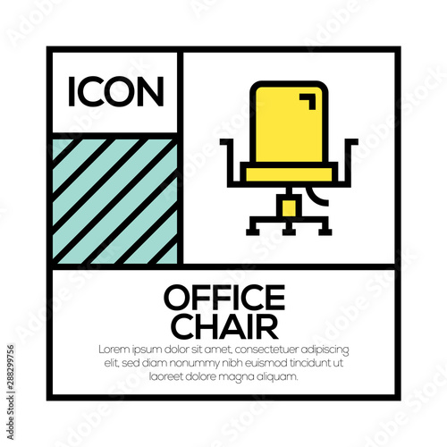 OFFICE CHAIR ICON CONCEPT
