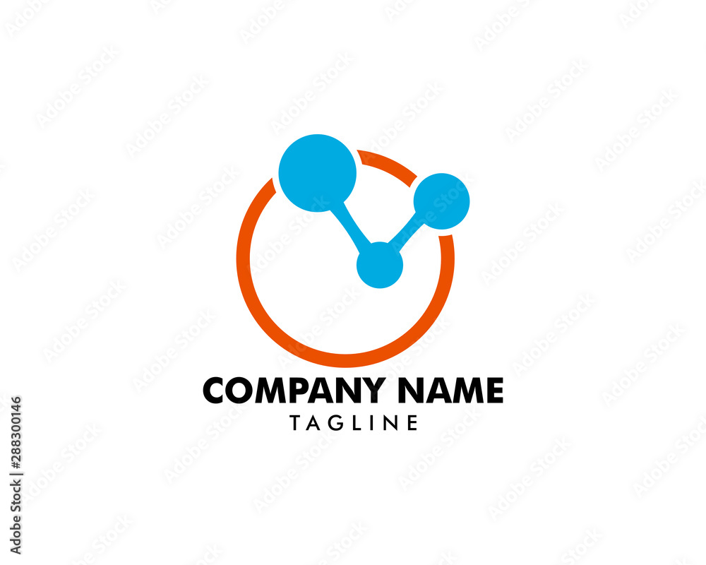 Molecule logo template vector icon Molecule logo template vector icon