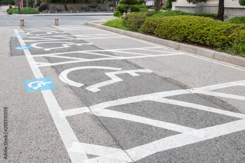 Parking lot for the disabled