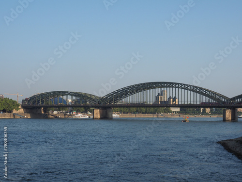 Hohenzollernbruecke (Hohenzollern Bridge) over river Rhine in Ko © Claudio Divizia