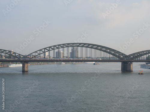 Hohenzollernbruecke (Hohenzollern Bridge) over river Rhine in Ko © Claudio Divizia