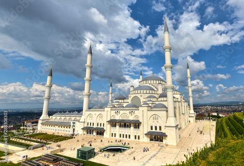Camlica mosque in istanbul	 photo