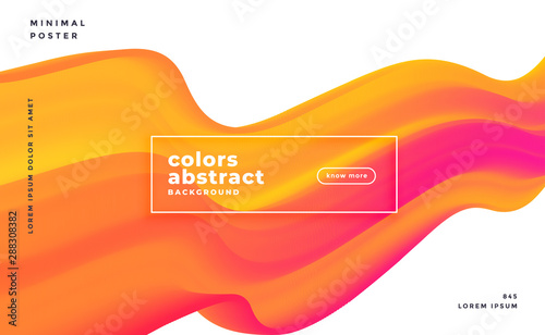 colorful 3d flowing wave background abstract design