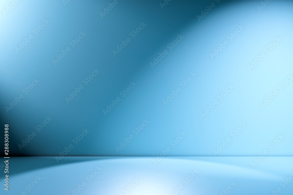 Beams of spotlight on a blue green background