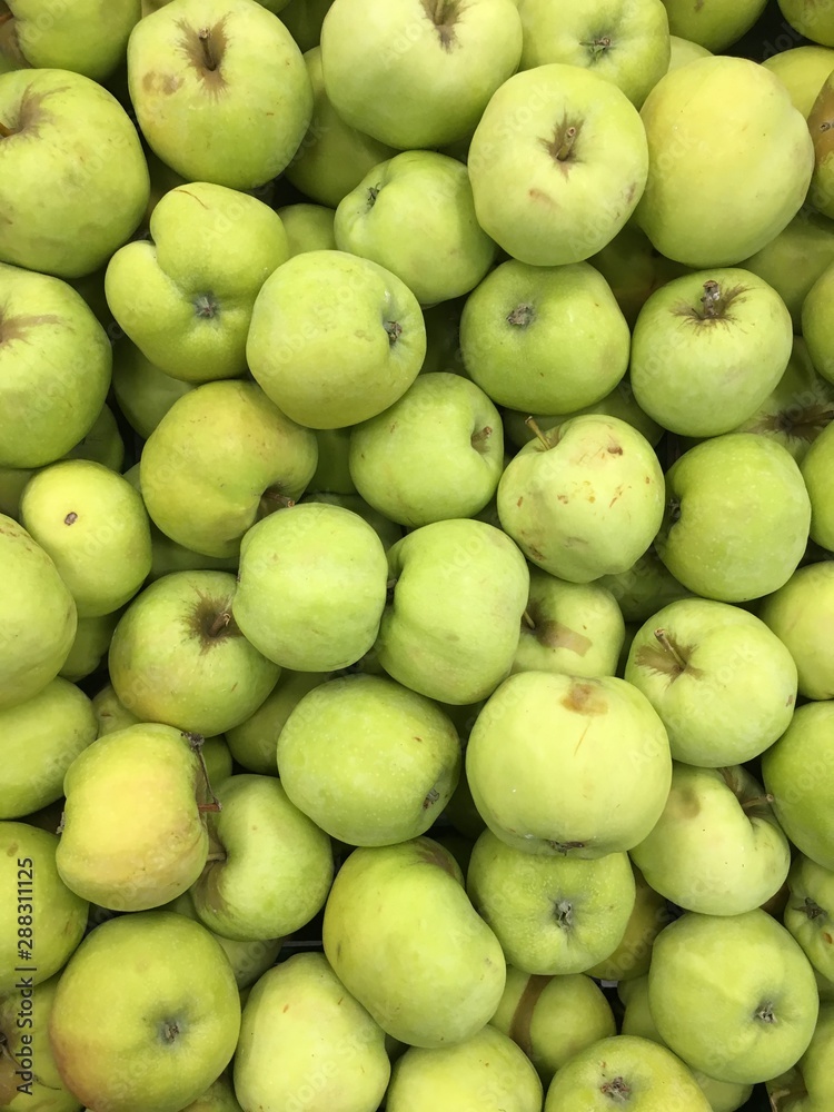Fresh green and yellow apples pattern Fresh green and yellow apples pattern
