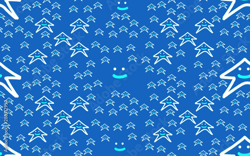 kids stars wallpaper seamless blue