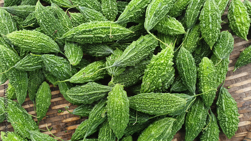 Bitter gourd green vegetable herbal for anti-oxidant photo