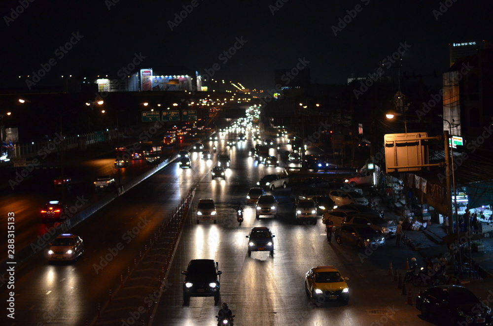 Naklejka premium Nightography in Bangkok