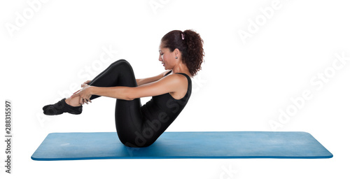 Bild auf Leinwand rolling like a ball pilates