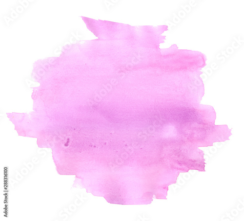 Pink and purple watercolor hand paint strains. Gradient background. Backdrop.
