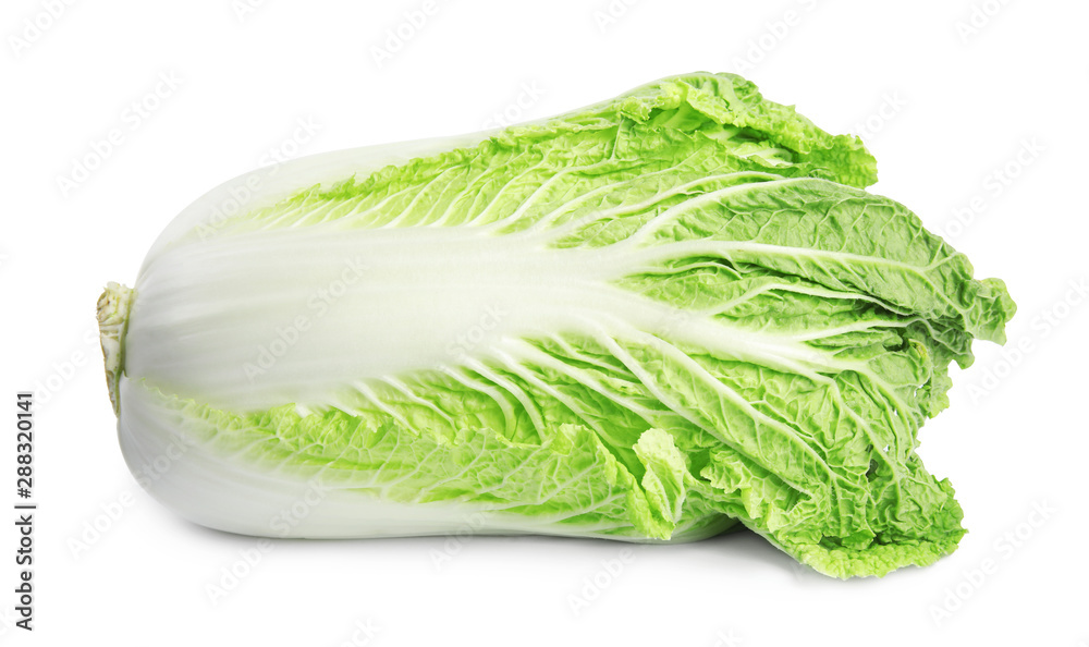 Fresh tasty ripe Chinese cabbage on white background Fresh tasty ripe Chinese cabbage on white background