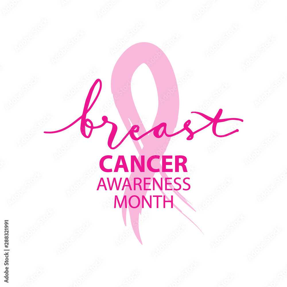 Breast Cancer awareness moth symbol banner poster