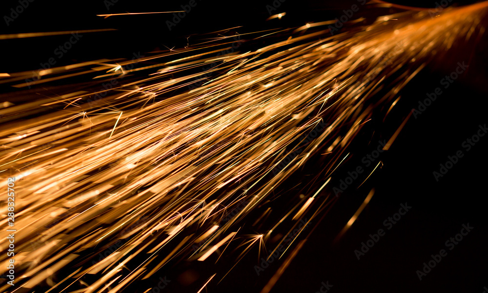 Glowing Flow of Sparks in the Dark Glowing Flow of Sparks in the Dark