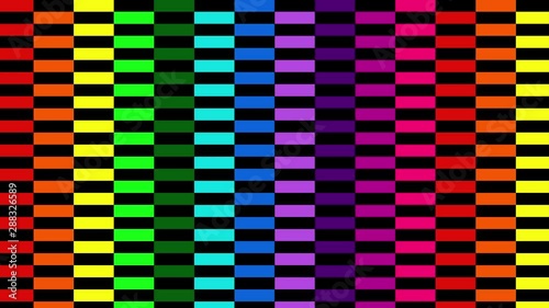 Rainbow Pattern Checkers Horizontal photo