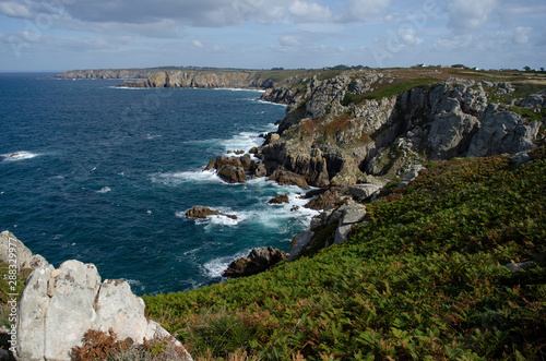 Coastline in Brittany, France
