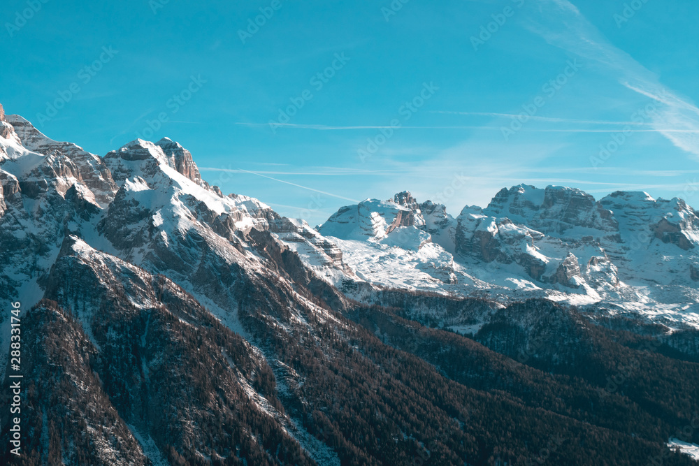 Italian Dolomites Ski Snowboard Mountain