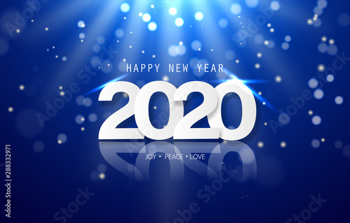 Happy New Year background concept. Modern and Creative background ideas for new year festival and party season. Celebration banner design in EPS10 vector illustration.