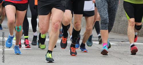 many athletes participate in a marathon