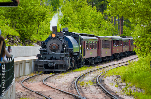Bild auf Leinwand KEYSTONE, SD - JULY 4, 2019: 1880 Train in the Black Hills Central Railroad