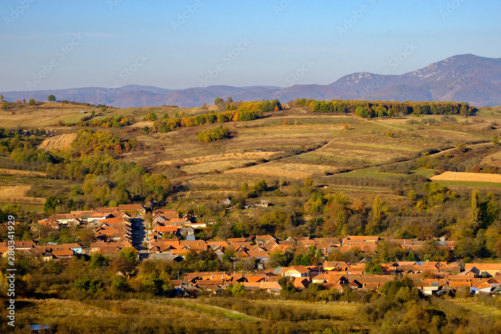 Fototapeta premium Colorful Autumn in the hills of Romania