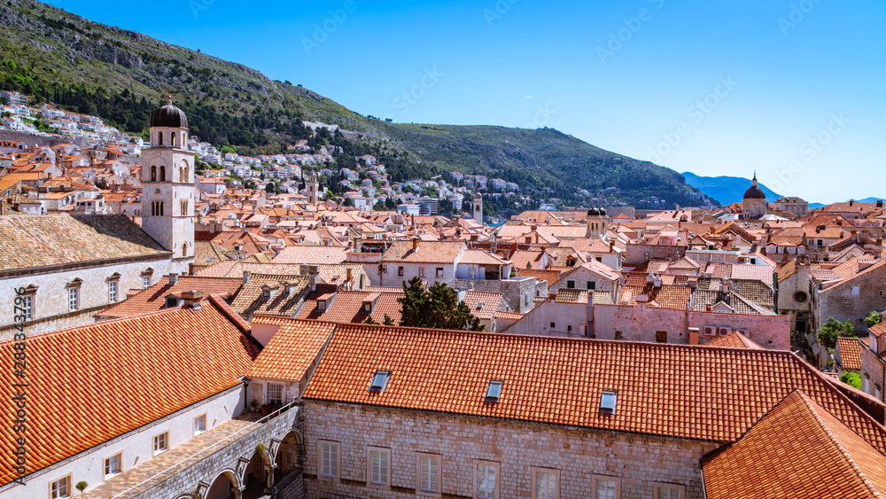 panorama of old town in Dubrovnik